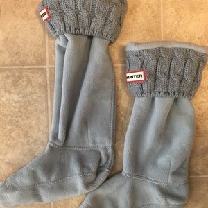 Hunter Tall Rainboot Six-Stitch Cable socks